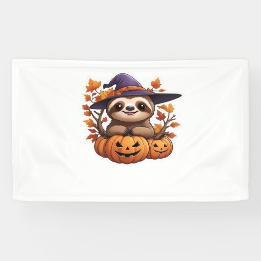 Halloween Cartoon Sloth Classic T-shirt Spandoek (Horizontaal)