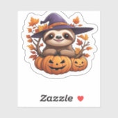 Halloween Cartoon Sloth Classic T-shirt Sticker (Vel)