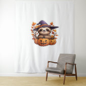 Halloween Cartoon Sloth Classic T-shirt Wandkleed (In situ)