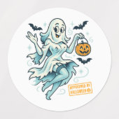Halloween Cartoon Succubus - Donker en speels Labels (Design 2)