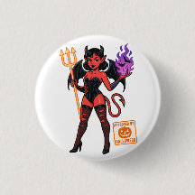 Halloween Cartoon Succubus - Donker en speels