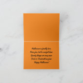 Halloween Carved Pumpkins Card Bedankkaart (Binnen)