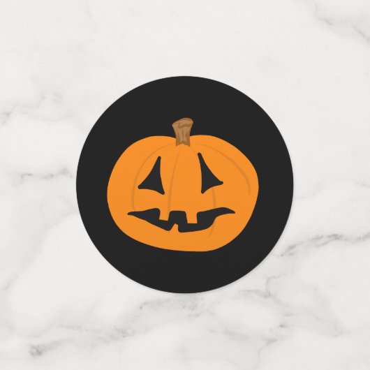 Halloween Carved Pumpkins Confetti (Kleine voorkant)