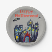 Halloween Castle Happy Halloween Paper-Borden Papieren Bordje (Voorkant)