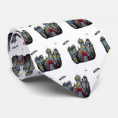 Halloween Castle Stropdas (Opgerold)