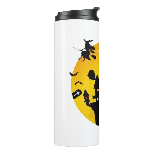 Halloween castle thermosbeker (Gedraaid links)