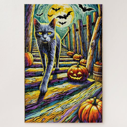 Halloween Cat 1000 Stuk Puzzel (Verticaal)