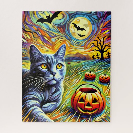 Halloween Cat 500 Stuk Puzzel (Verticaal)