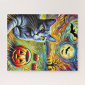 Halloween Cat 500 Stuk Puzzel (Horizontaal)