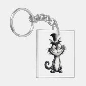 Halloween Cat #8 Digitale kunst Sleutelhanger (Voorkant Links)