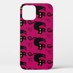 Halloween Cat: Abstract naadloos patroon Case-Mate iPhone Case