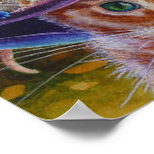 Halloween Cat and Mouse No. 1 Waterverf Art. 11x14 Poster (Hoek)