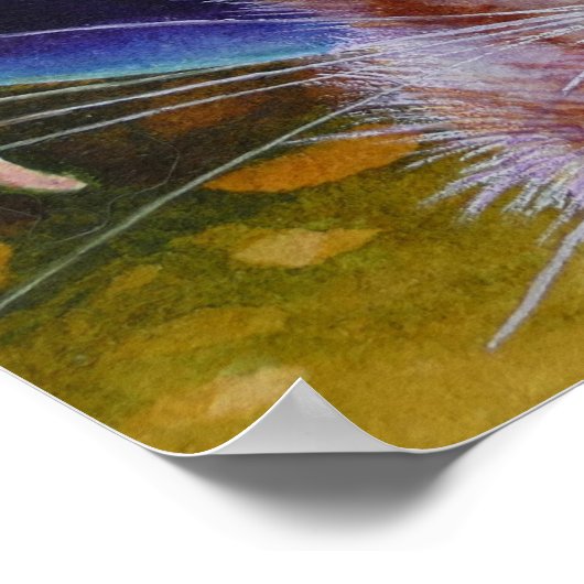 Halloween Cat and Mouse No. 1 Waterverf Art. 16x20 Poster (Hoek)