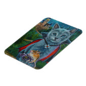 Halloween Cat and Mouse No. 3 Waterverf Art Magneet (Linkerzijde)
