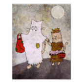 Halloween Cat Art Poster (Voorkant)