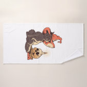 Halloween cat badhanddoek (Badhanddoek)