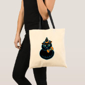 Halloween Cat Bag Tote Bag (Voorkant (product))