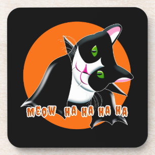 Halloween Cat Bier Onderzetter