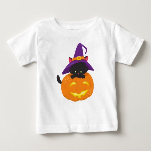 Halloween Cat, Black Cat, heks Pet, pompoen (Voorkant)