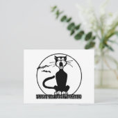  Halloween Cat Briefkaart (Staand voorkant)