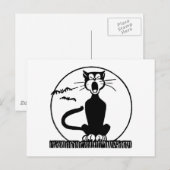  Halloween Cat Briefkaart (Voorkant / Achterkant)