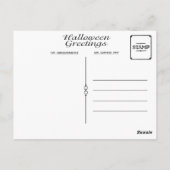  Halloween Cat Briefkaart (Achterkant)