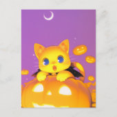Halloween Cat Briefkaart (Voorkant)