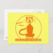  Halloween Cat Briefkaart (Voorkant / Achterkant)