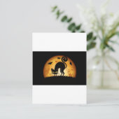 Halloween cat briefkaart (Staand voorkant)