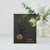 Halloween Cat Briefkaart (Staand voorkant)