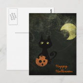 Halloween Cat Briefkaart (Voorkant / Achterkant)