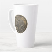 Halloween Cat Bronze Latte Mok (Linkerhoek)