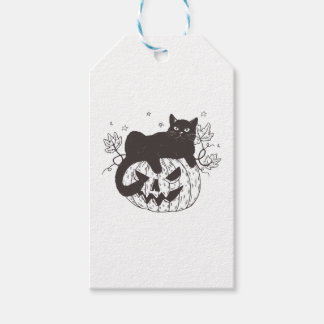 Halloween Cat Cadeaulabel