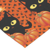 Halloween Cat Custom 14" X 72"-tabeluitvoerder Korte Tafelloper (Hoek)