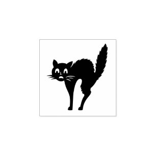 Halloween Cat Custom Rubberstempel