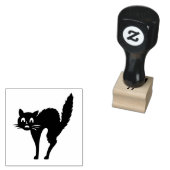Halloween Cat Custom Rubberstempel (Gestempeld)