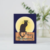 HALLOWEEN CAT DOOR SHARON SHARPE BRIEFKAART (Staand voorkant)