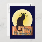 HALLOWEEN CAT DOOR SHARON SHARPE BRIEFKAART (Voorkant / Achterkant)