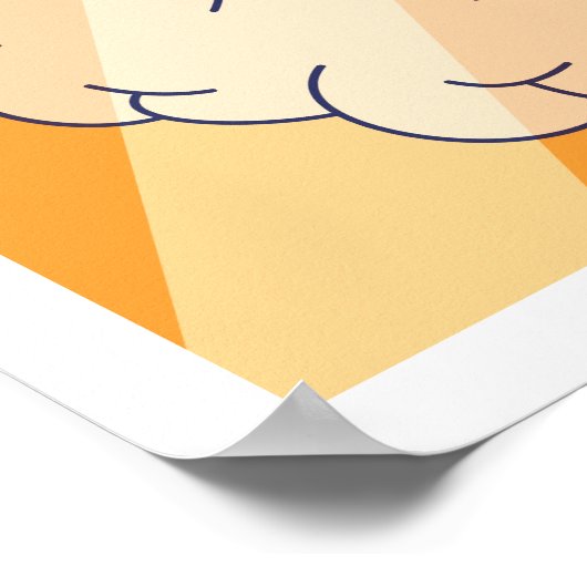 Halloween Cat en Ghosts Poster (Hoek)