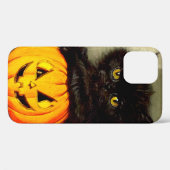 Halloween Cat en Jack-o’-lantaarn Case-Mate iPhone Case (Achterkant (horizontaal))