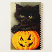 Halloween Cat en Jack-o’-lantaarn Planner (Achterkant)