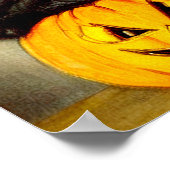 Halloween Cat en Jack-o’-lantaarn Poster (Hoek)