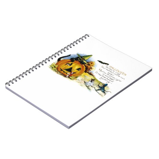 Halloween Cat en Mouse Notitieboek (Linkerzijde)