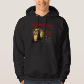 Halloween Cat en Uil Sweatshirts Hoodie (Voorkant)