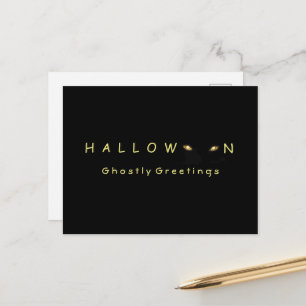 Halloween Cat Eyes Briefkaart