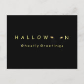 Halloween Cat Eyes Briefkaart (Voorkant)