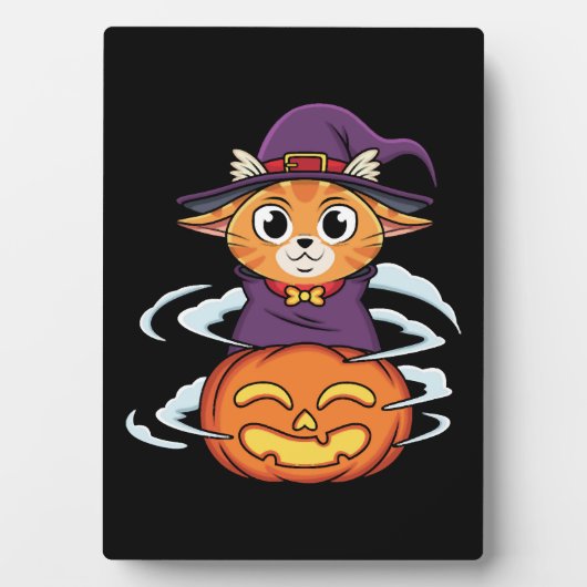 Halloween Cat Fotoplaat (voorkant)