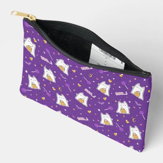 Halloween Cat Ghost Accessoirezak Etui (Open)