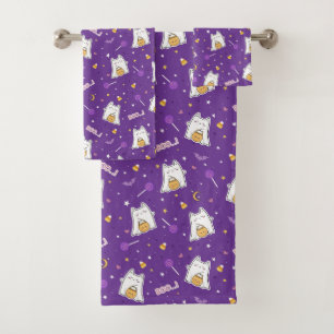 Halloween Cat Ghost Badhanddoek Set Bad Handdoek