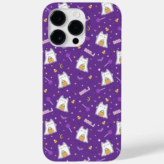 Halloween Cat Ghost Case-Mate iPhone Case (Achterkant)